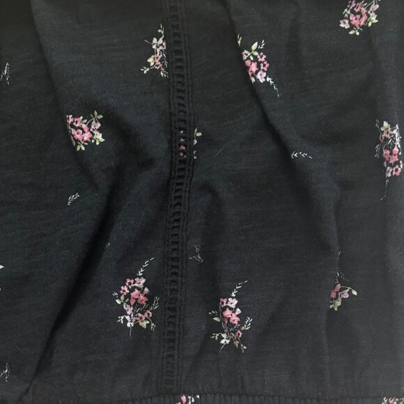 Kohl's SO - Cinch Bottom Boho Top - Black/Pink - Size L - NWT - Picture 4 of 10